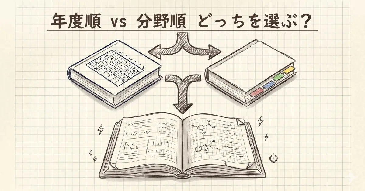 年度順 vs 分野順｜電験過去問はどっちを選ぶ？フェーズ別の選び方と 